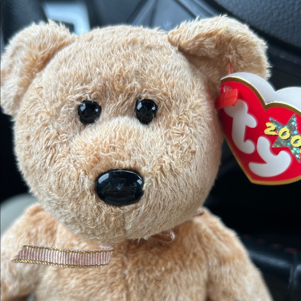 Ty Beanie Babies - Cashew the Bear - (2000, Retired